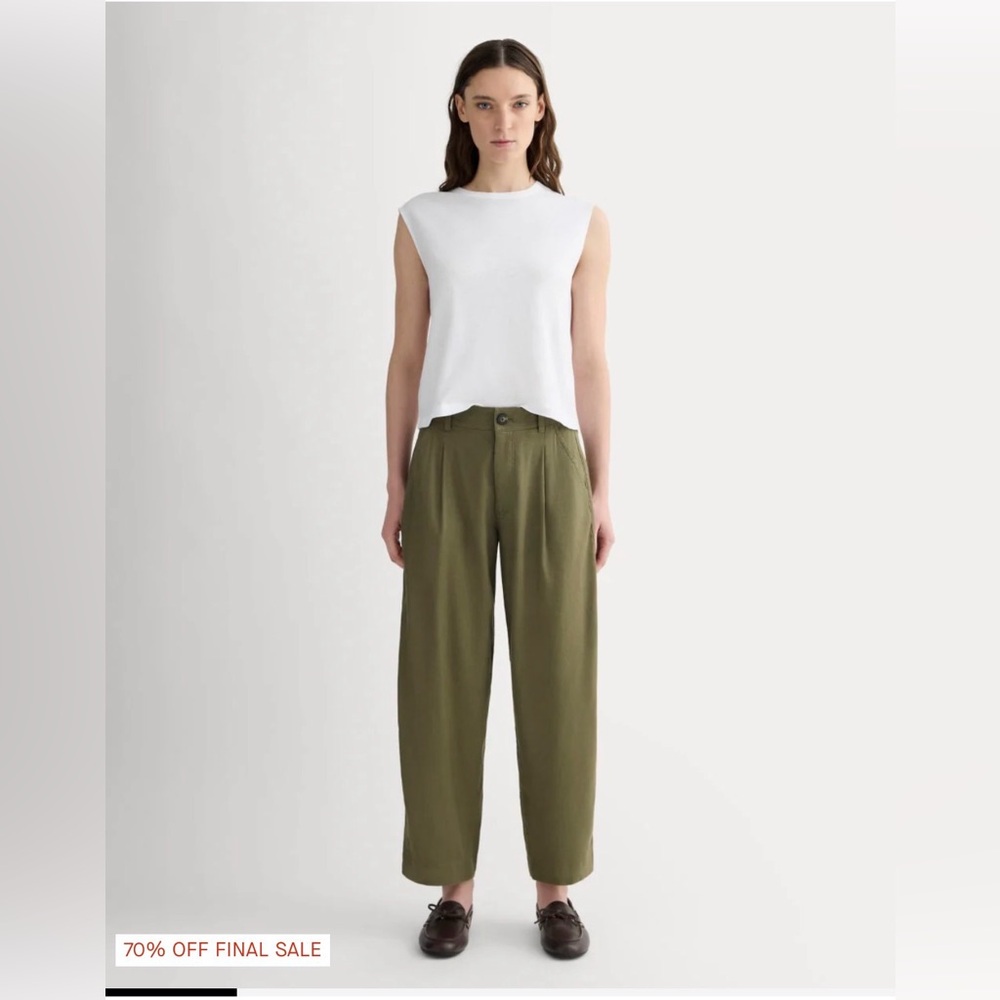 NWT Everlane The Everywhere Pant in Stretch Linen